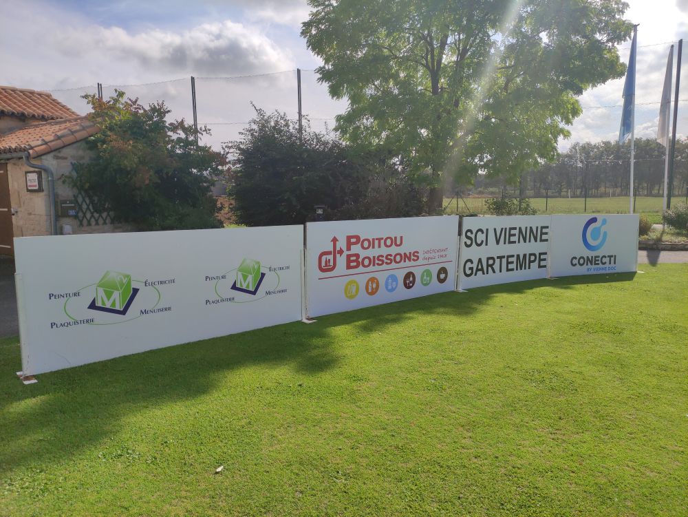 Panneaux partenaires Pro-am KOLF Golf du Haut-Poitou