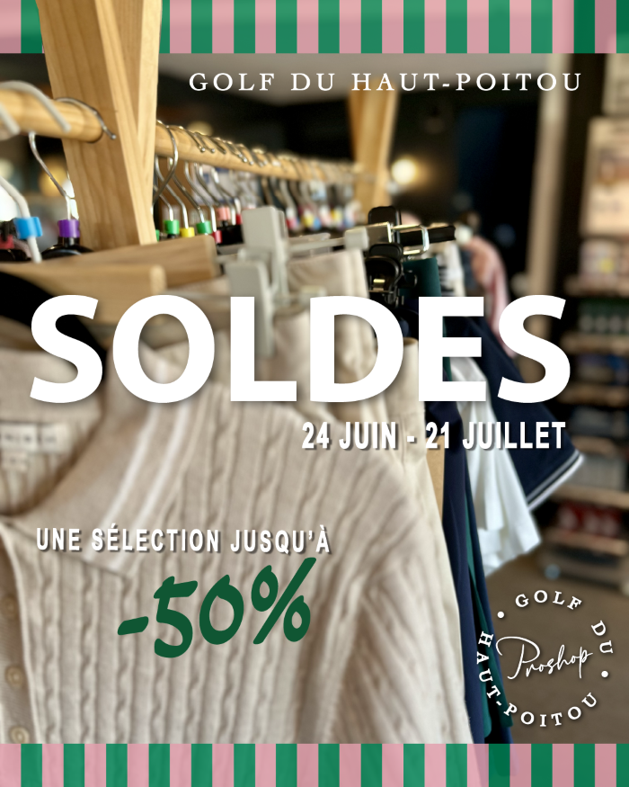 SOLDES d&rsquo;été du 24 juin au 21 juillet au proshop